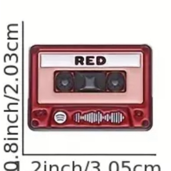 RED Cassette Tape‎ T. Swift enamel pin. - Picture 2 of 2